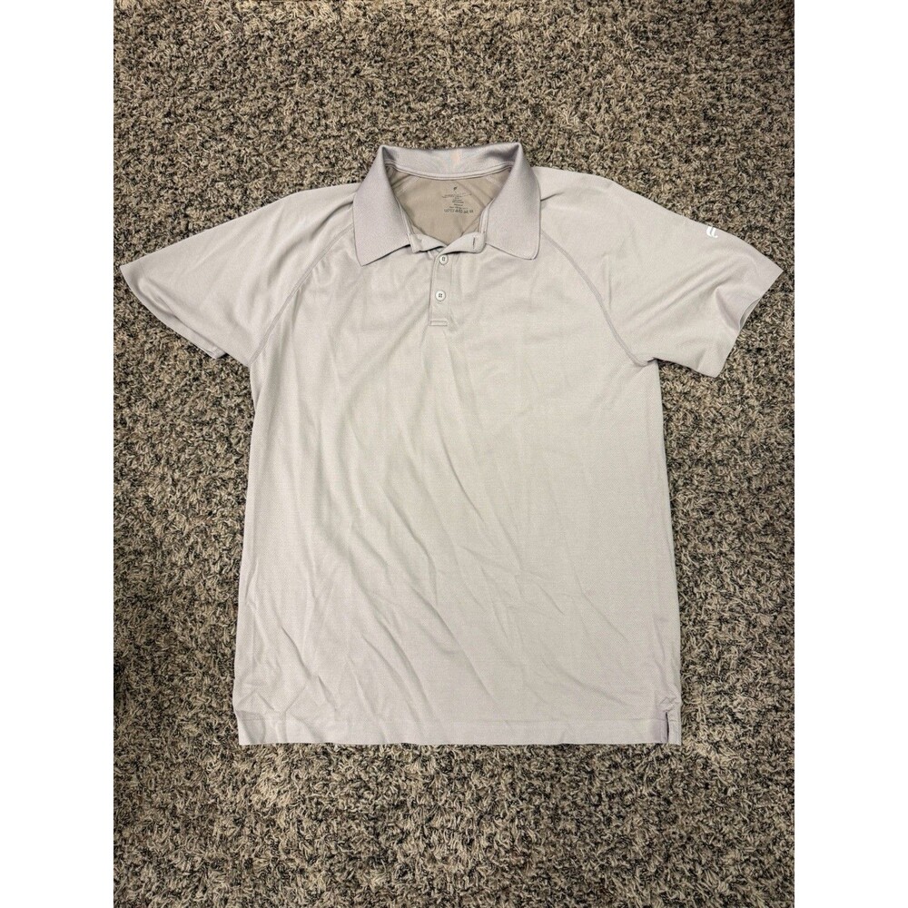 Fabletics Men’s Training Day Polo - Khaki Brown - Size Large